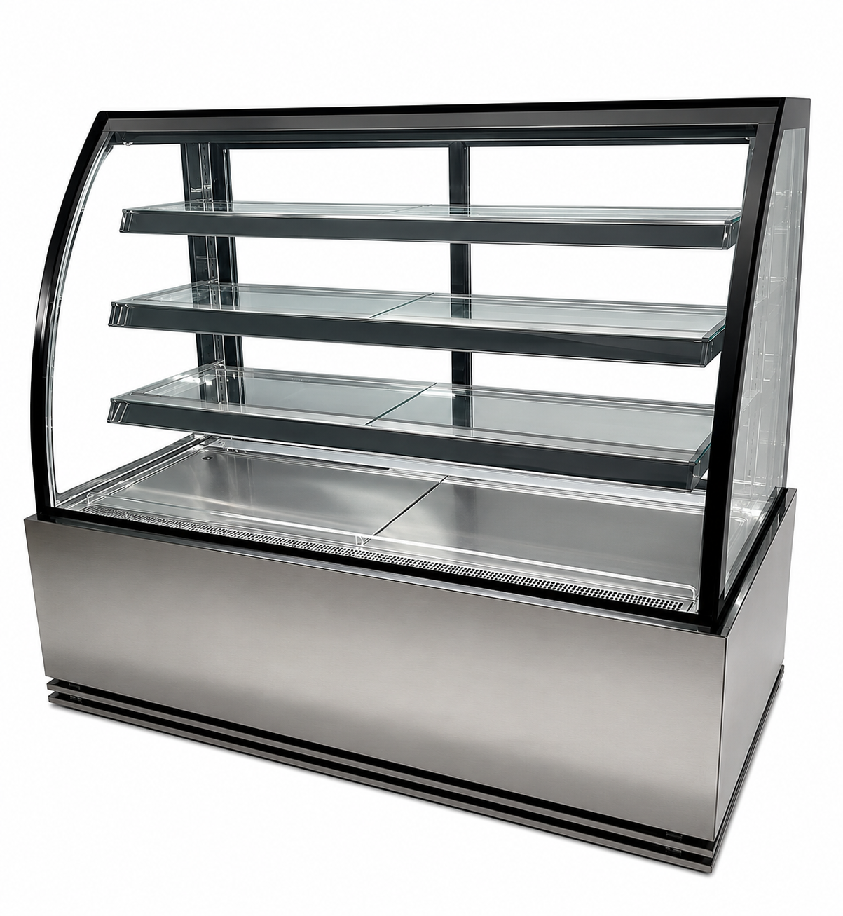 EXHIBIDORA PASTELERA CIMMSA VIDRIO CURVO 1.5 METROS