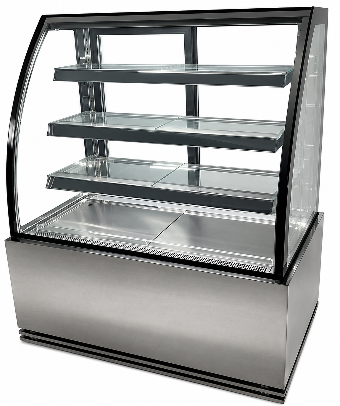 EXHIBIDORA PASTELERA CIMMSA VIDRIO CURVO 1.2 METROS