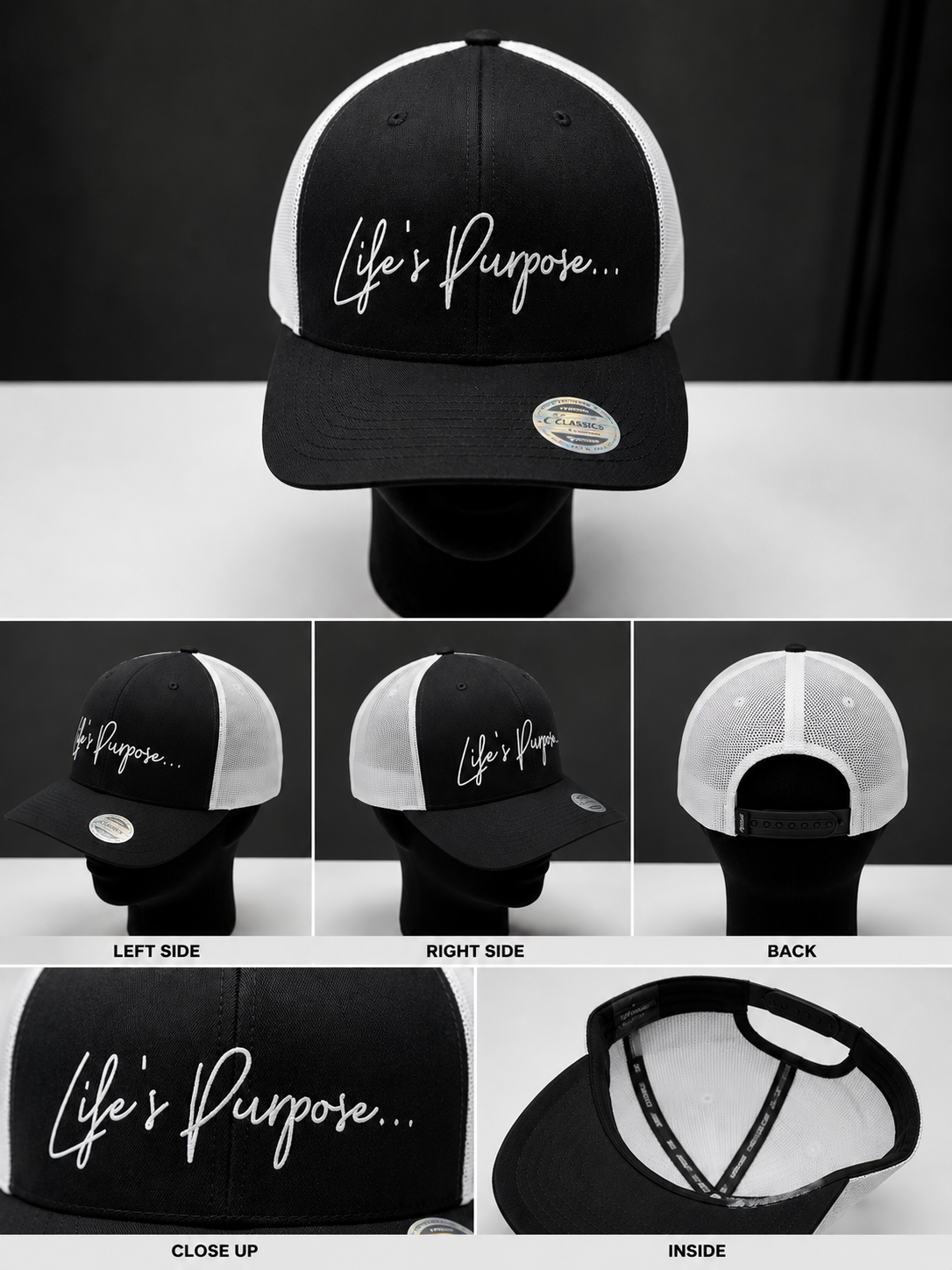 Black Trucker hat