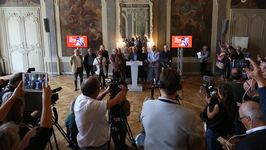 Vendredi 7 septembre : annonce de la 1ère sélection pour le prix Goncourt, Nancy. (Photo VdN)