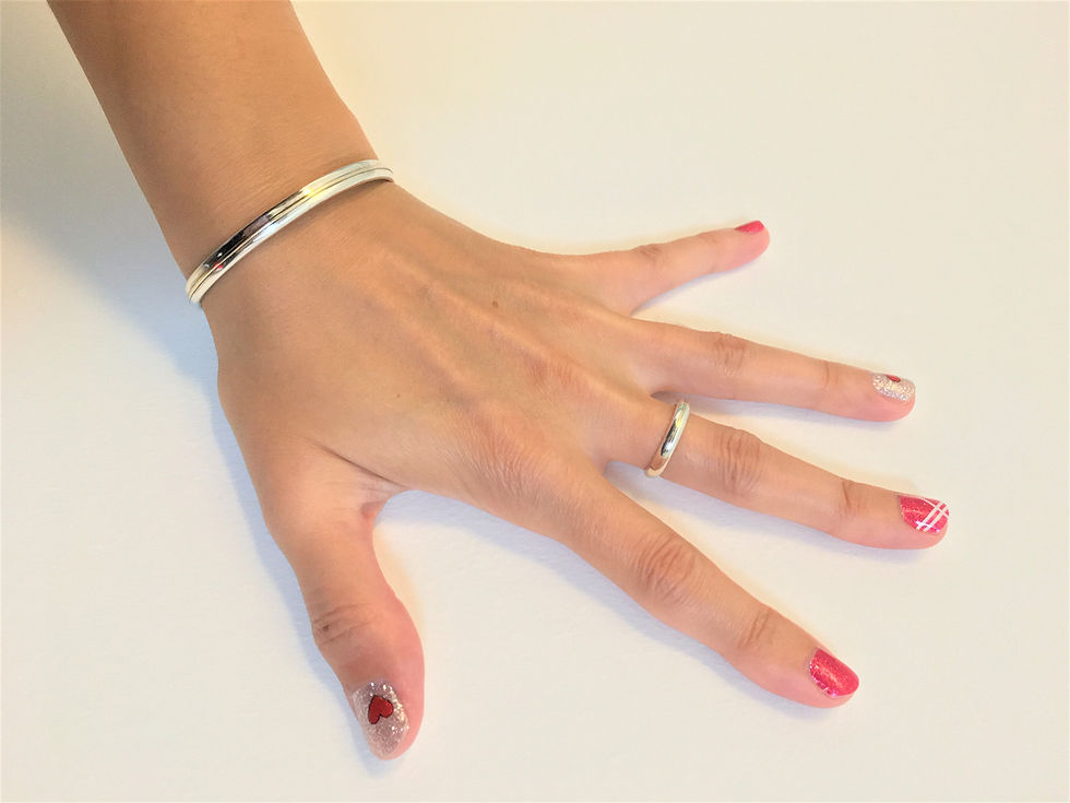 Thumbnail: 9Ct Gold and 925 Solid Sterling Silver - Bespoke Ring - Petite Ring.