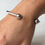 Thumbnail: Luxury Verona Charm Cuff Bracelet - 925 Solid Sterling Silver - Removable Ball