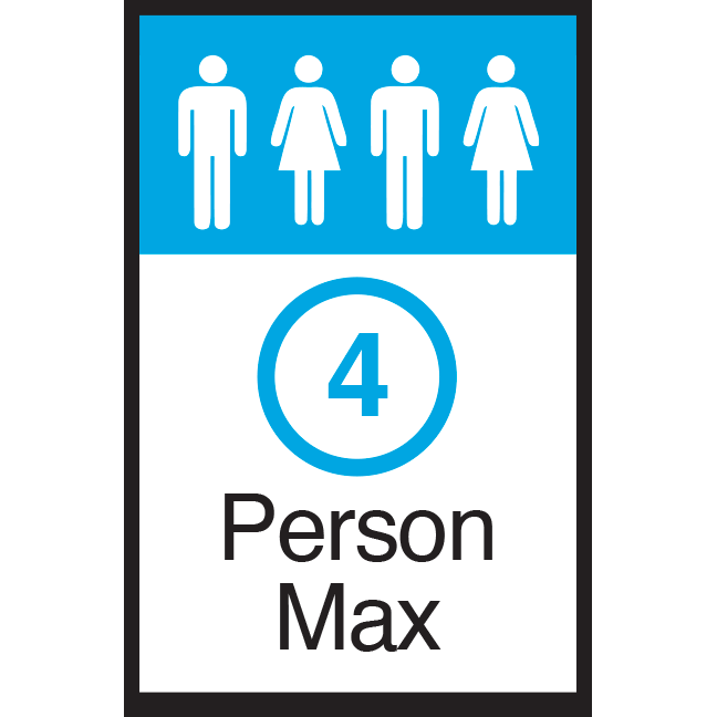 Series 3: 4 Person Max - Poster/Sign