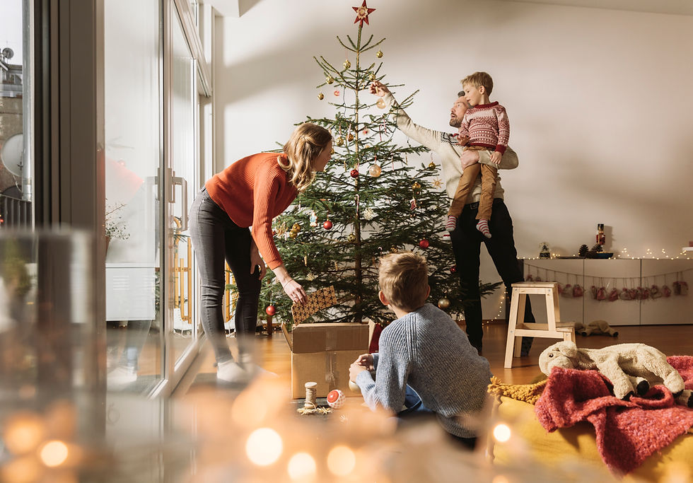 Family Decorating Tree