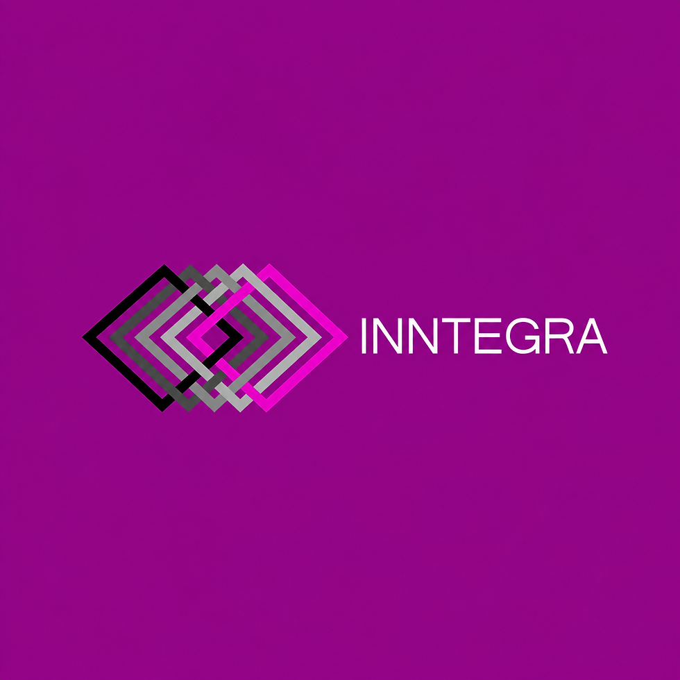 INNTEGRA Geometric Logo on Magenta