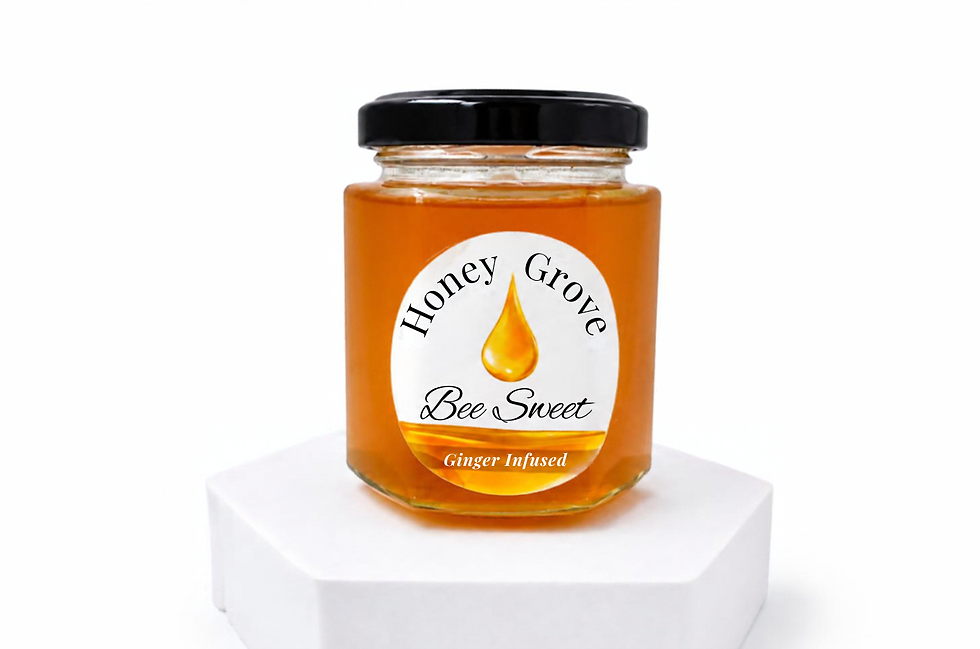 Ginger infused honey by Honey Grove