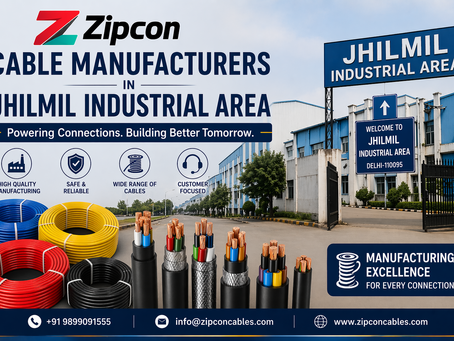 Cable Manufacturers in Jhilmil Industrial Area: How to Choose the Right Supplier for Quality and Reliability