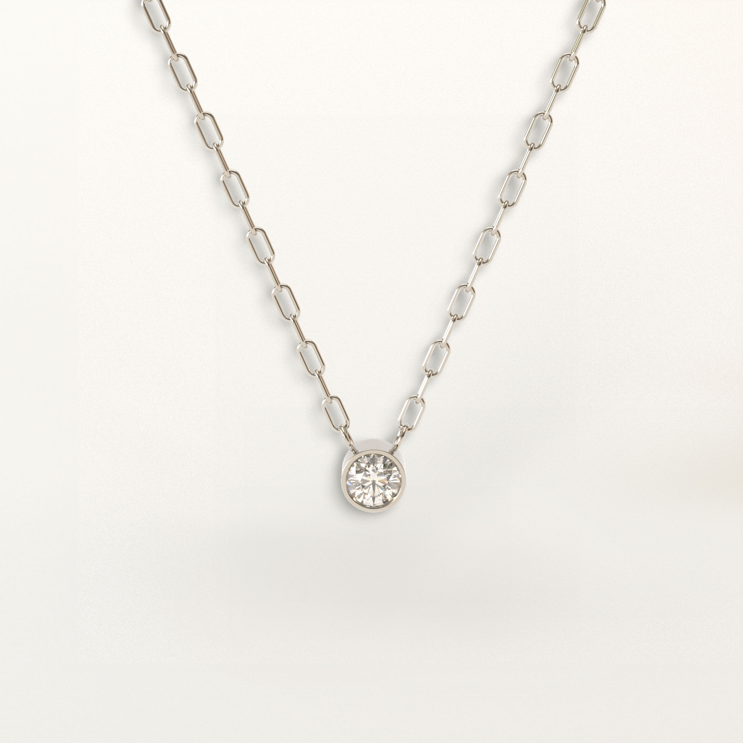Allure Necklace, White Gold