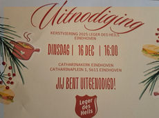 Kerstviering Leger des Heils 