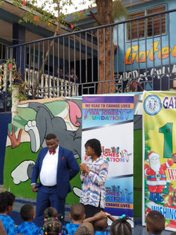 Speaking on the importance of reading