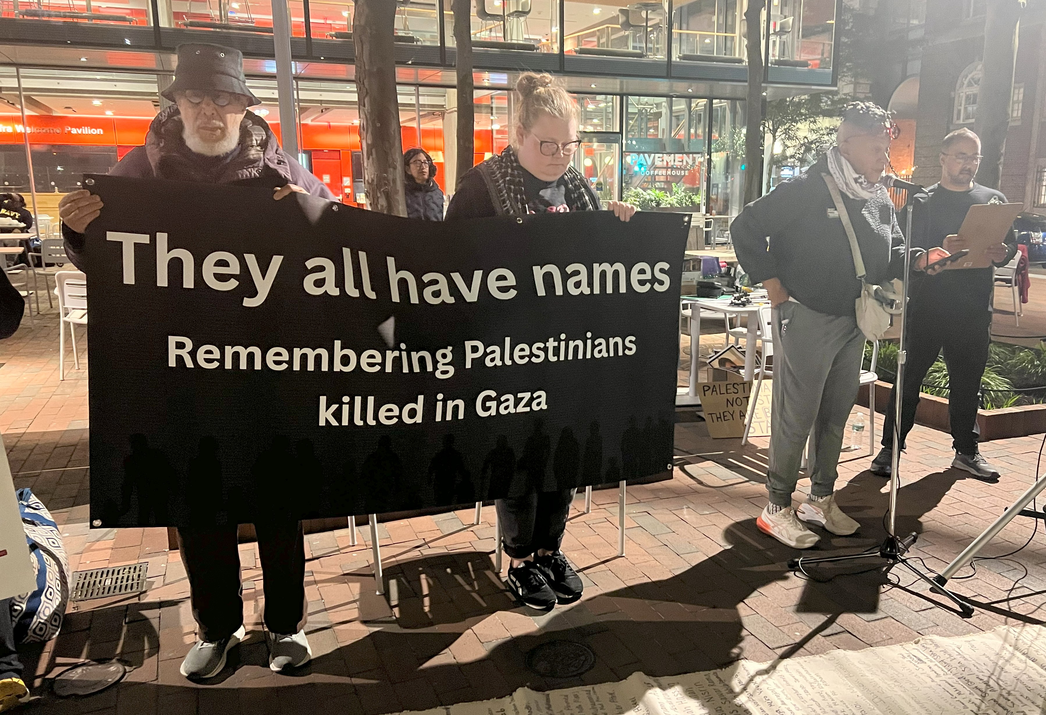 'They All Have Names' vigil held May 27 to May 28 recognized the names of the more than 17,400 children killed in Gaza since Oct. 7, 2023. Courtesy photo. 