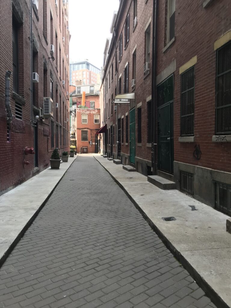 Cultural or historic district designation as well as zoning could help protect historic streets like Oxford Place | Photo courtesy of Chinatown Community Land Trust Executive Director Lydia Lowe