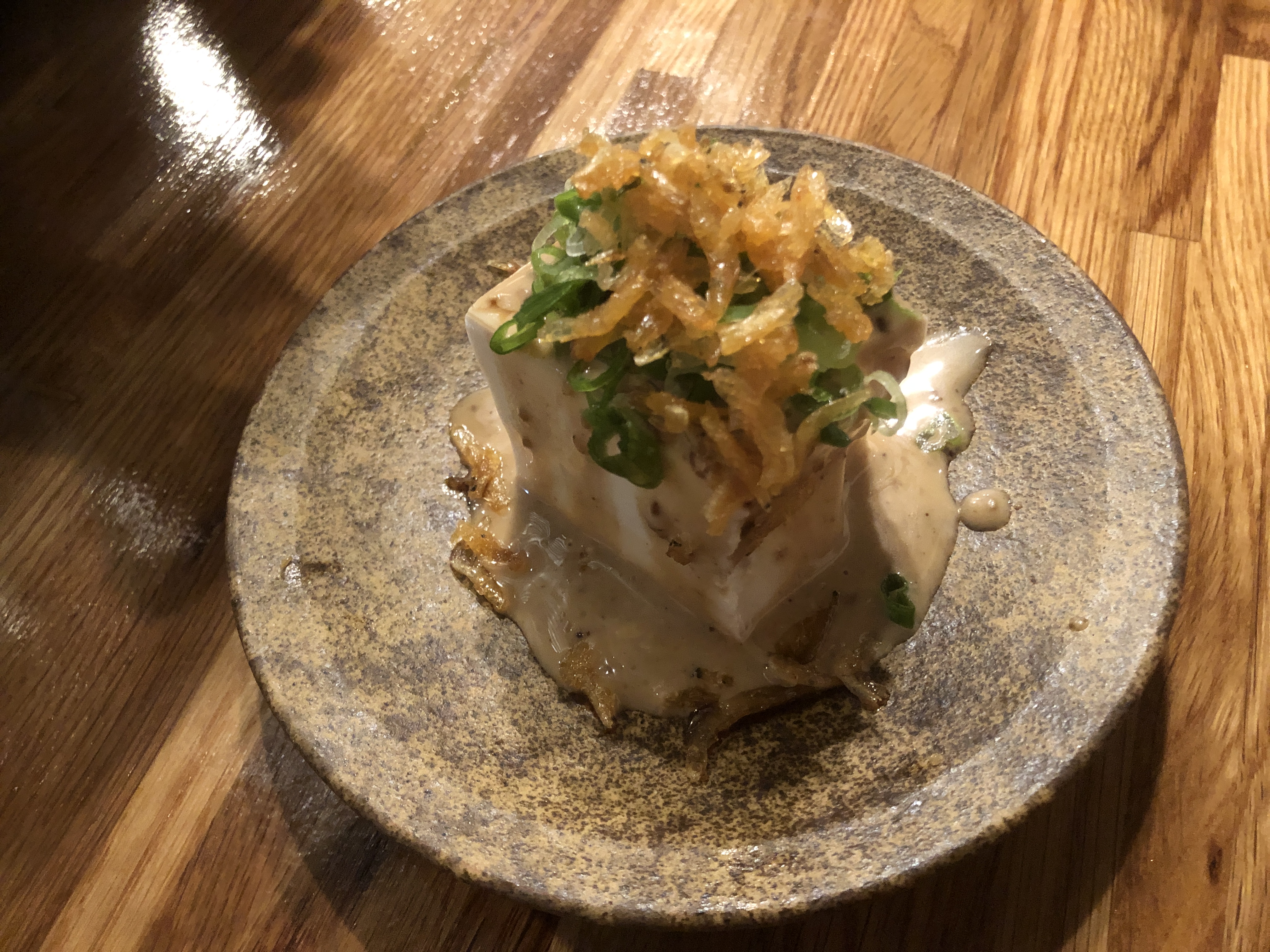 Tofu in Goma Shoyu at Tora Ramen restaurant