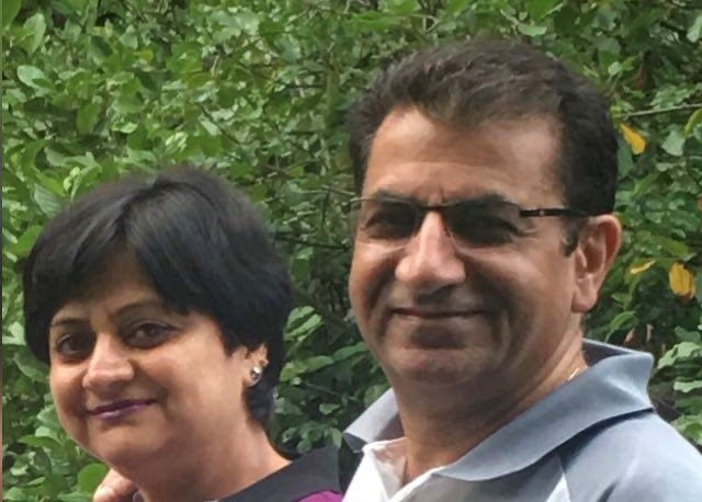 Sunjay Kaul and his wife Bela