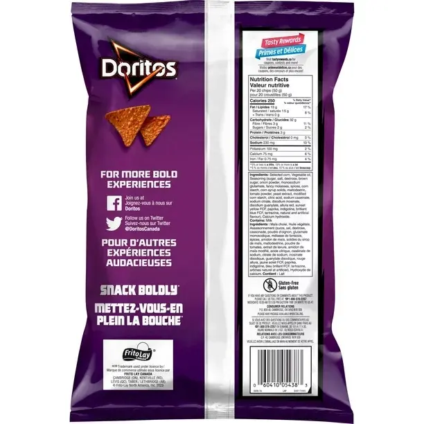 Thumbnail: Doritos Bold BBQ Flavoured Tortilla Chips, 235g