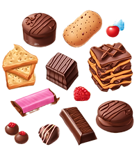 snacks and chocolate