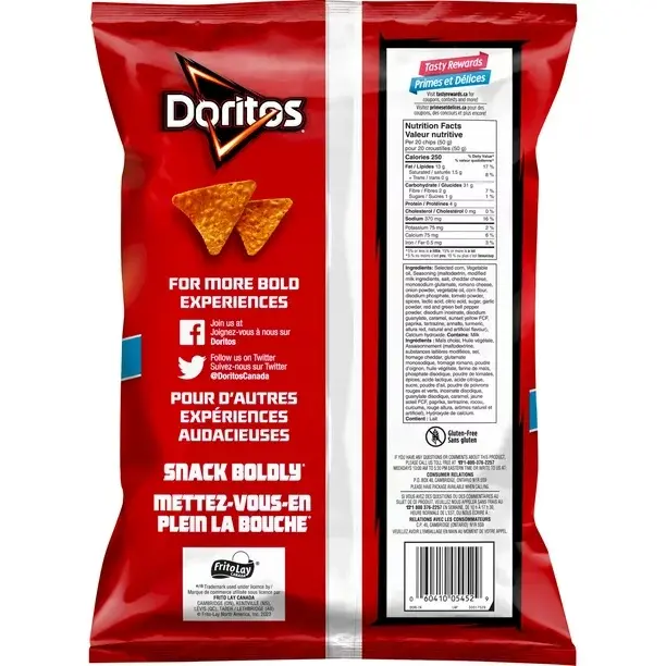 Thumbnail: Doritos Nacho Cheese Tortilla Chips, 370G