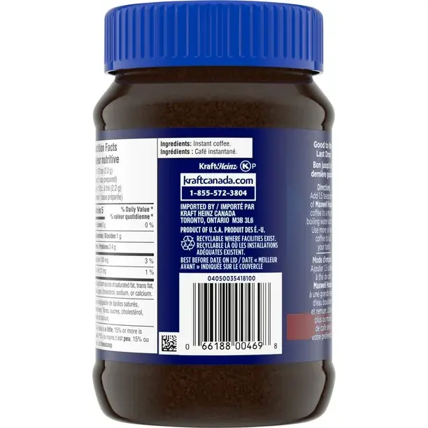 Miniature : Café instantané torréfié original Maxwell House, 150 g