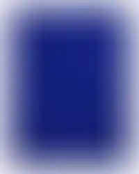 Blue Moroccan wool rug with geometric relief pattern