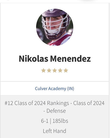 IL Profile Ranking - Nikolas Menendez (5-Star)