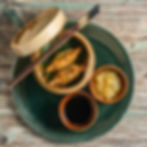 Wontons Fritos, Salsa Ponzu y Agridulce