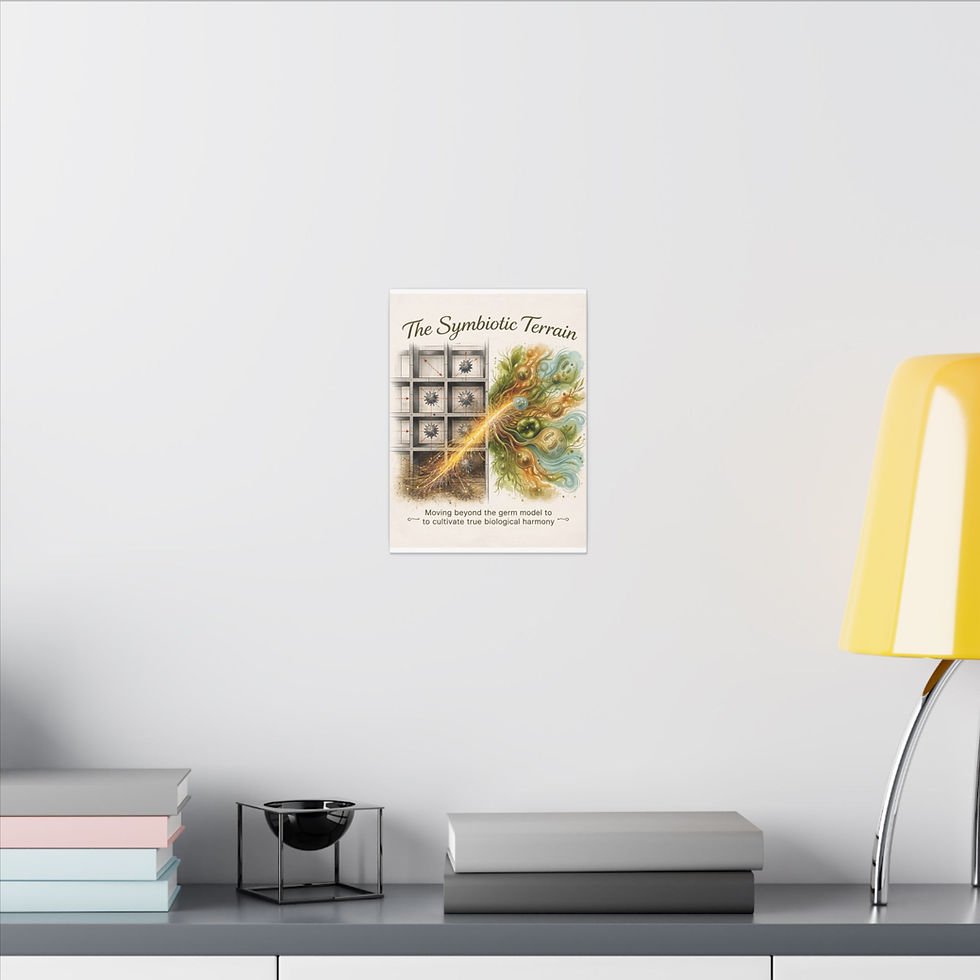 Thumbnail: The Symbiotic Terrain Matte Canvas Print -'Moving Beyond the Germ Model'