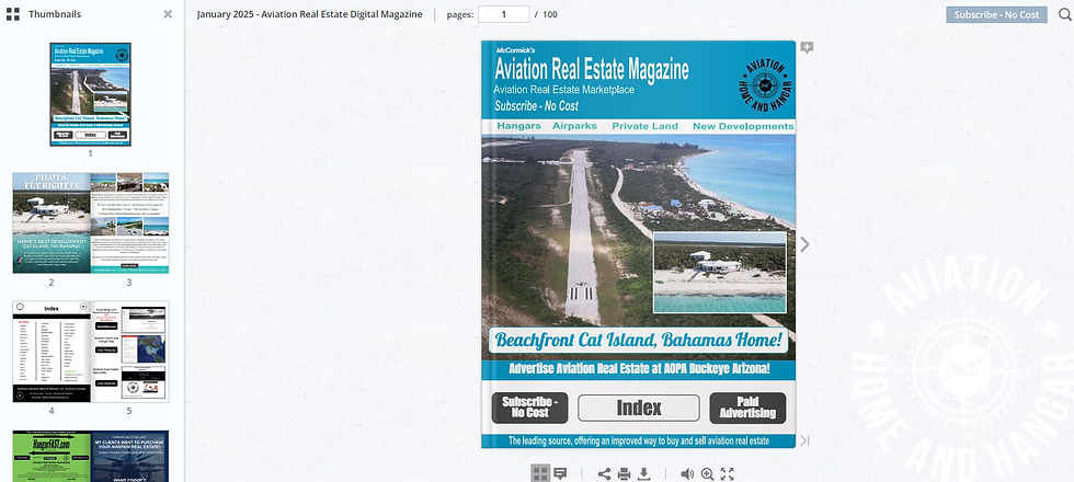 Aviation Real Estate Magazine: January 2025