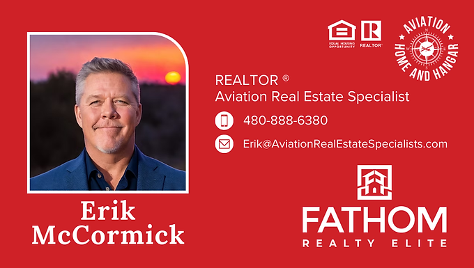 REALTOR® | Aviation Real Estate Specialist | Founder of Aviation Real Estate Magazine, Aviation Home & Hangar, & AirparkMap.com