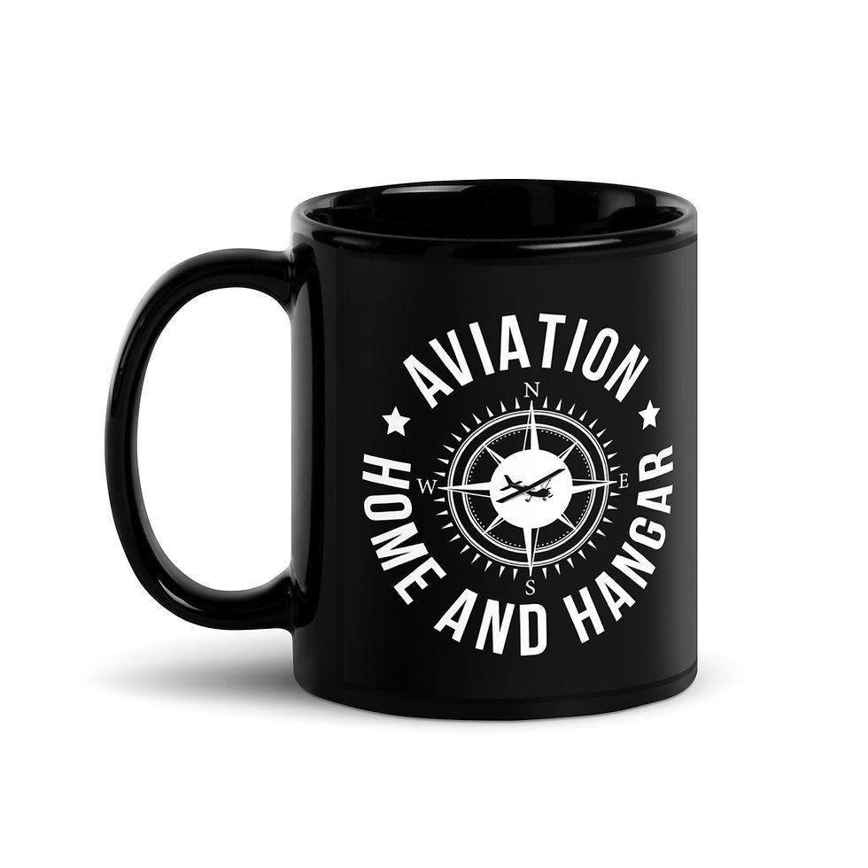 Thumbnail: Black Aviation Home & Hangar Mug