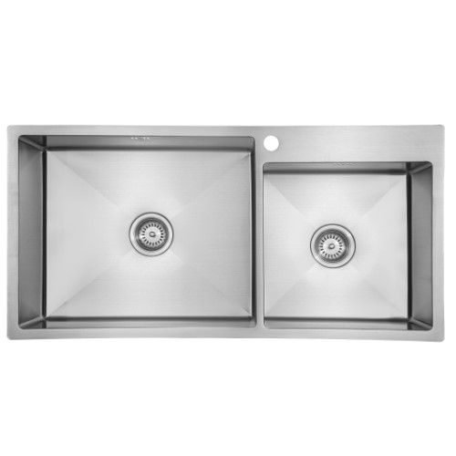 Flanged Double Bowl 550/380mm 316L SSS