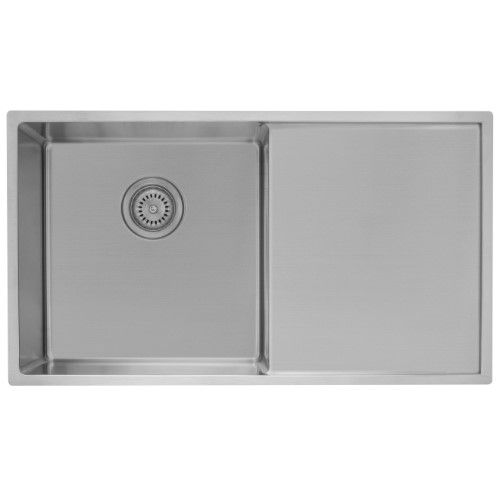 Single & Drainer 430mm Stainless Steel