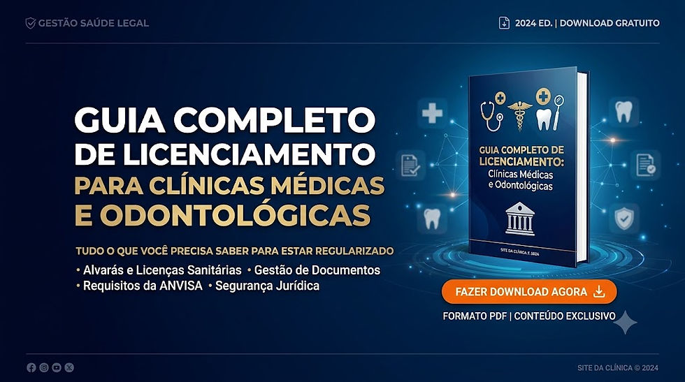 Baixe o e-book gratuito e planeje a abertura da sua clínica com segurança.
