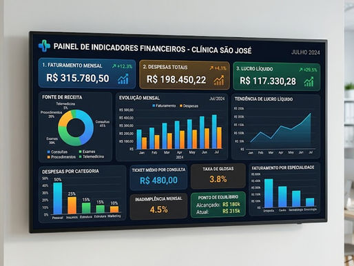 Como Montar um Painel Financeiro Simples para Gerir sua Clínica com Segurança
