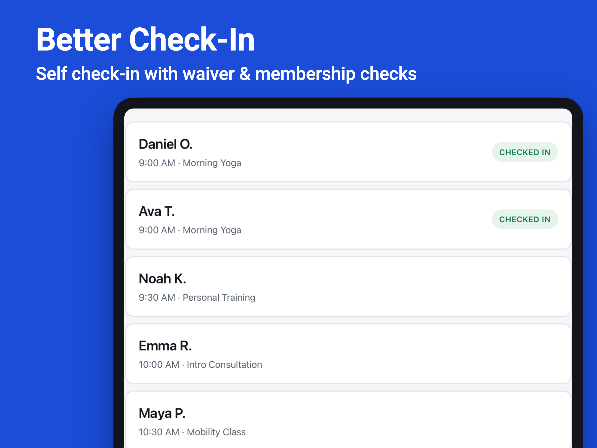 Better Check-In screenshot 1