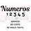 Miniatura: Numeros de Vinilo textil 5 unidades 