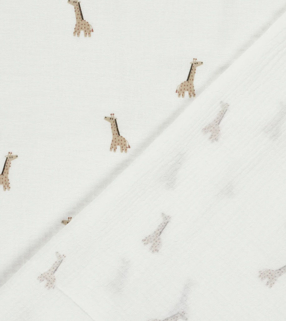 Miniatura: Muselina (Doble gasa) Algodón Jirafas 12 €/m