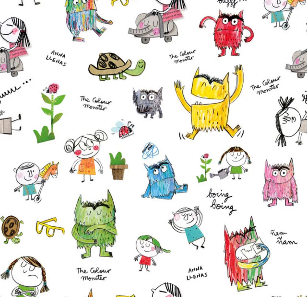 Retal Algodón Monstruos (35x140cm)