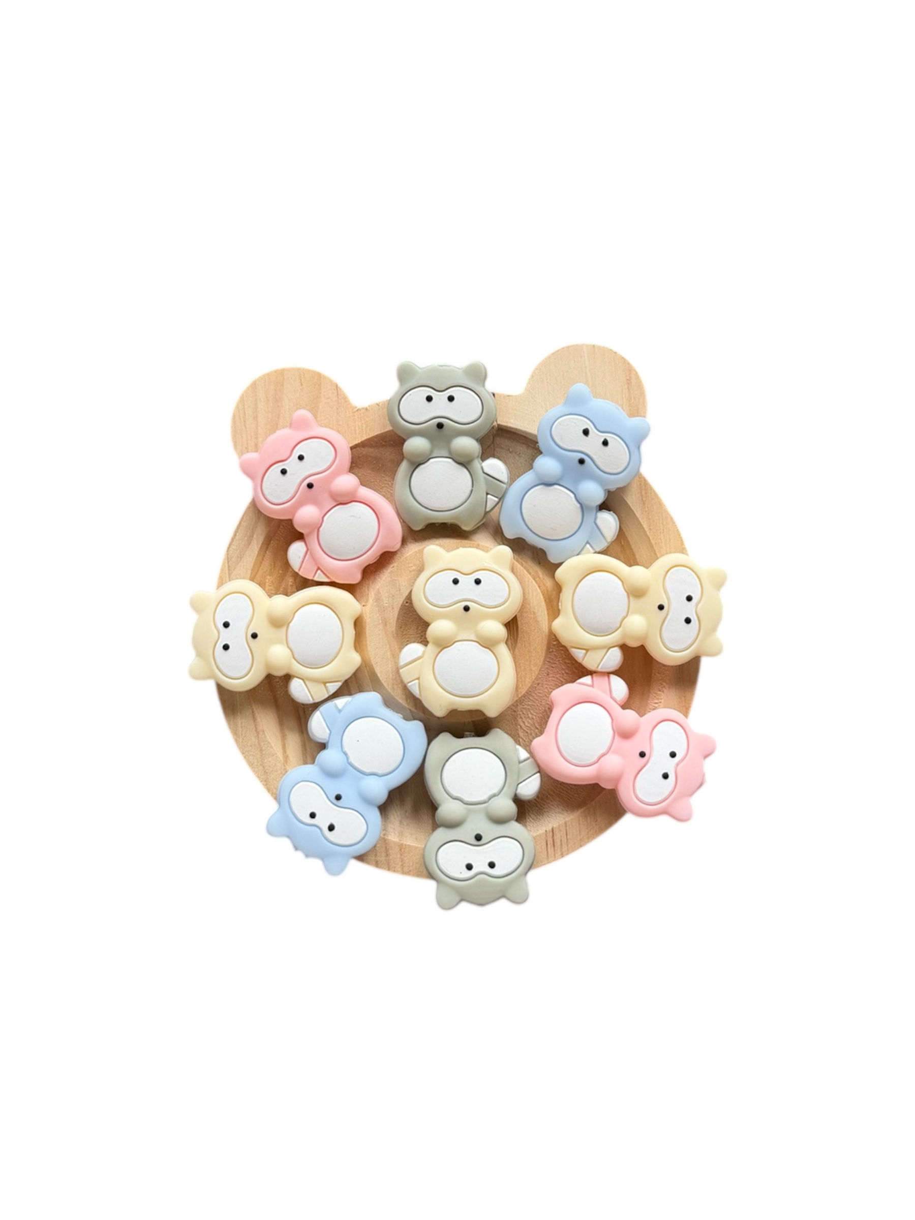 Cuenta silicona Mapache (35mm)