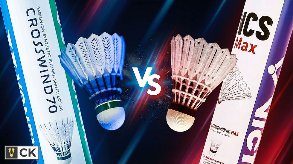 Yonex Crosswind 70 vs Victor NCS Max - Synthetic Badminton Shuttle Comparison