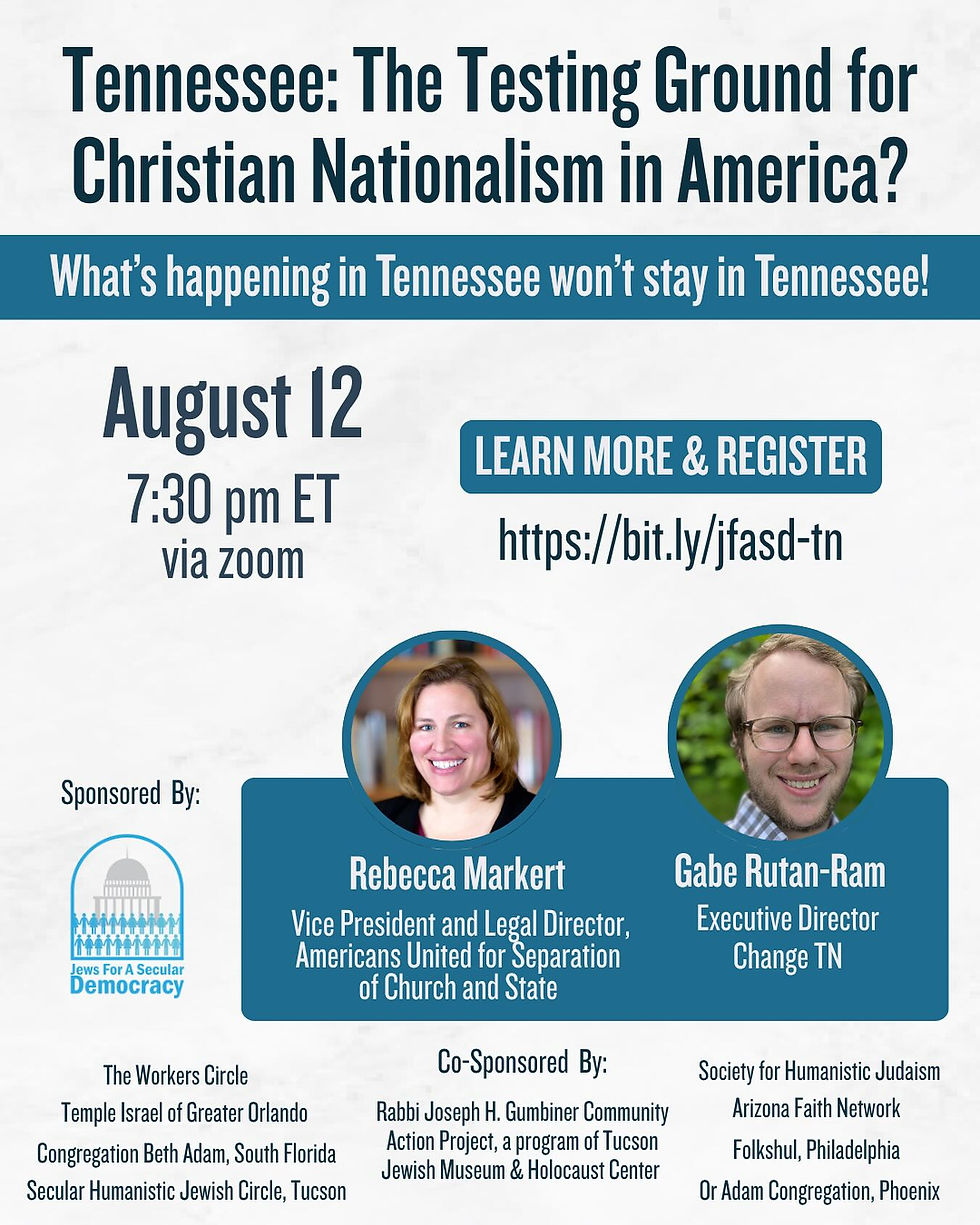 Tennessee: The Testing Ground for Christian Nationalism in America?