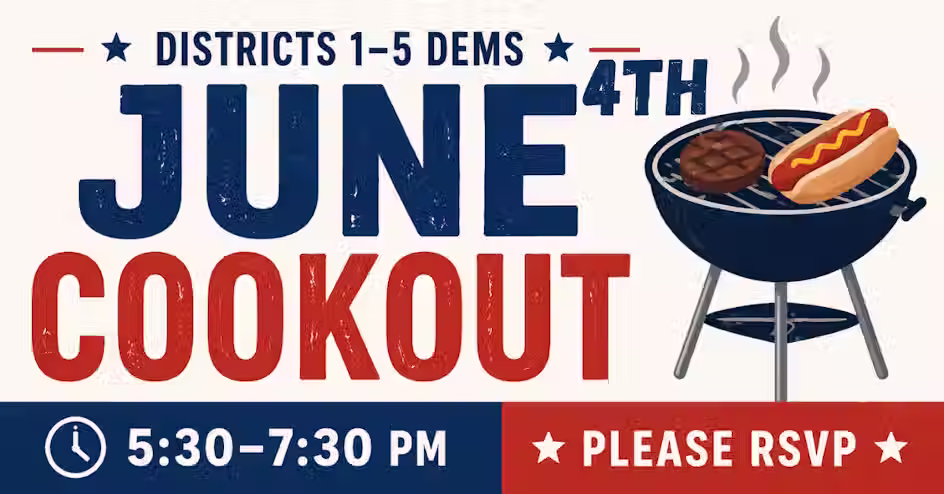 Districts 1-5 Dems | June Cookout