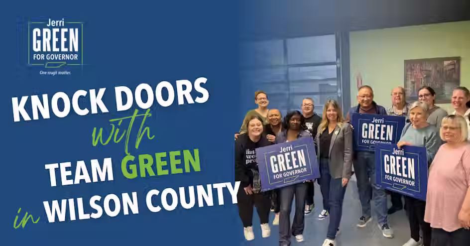 Canvass Launch for Jerri Green and Lindsey Patrick-Wright — Wilson County