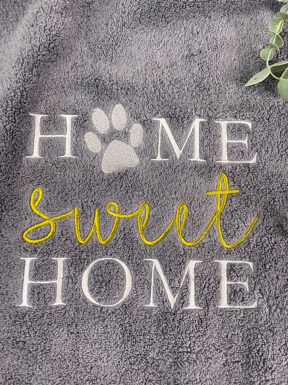 Miniaturbild: HOME SWEET HOME Hunde-Handtuch