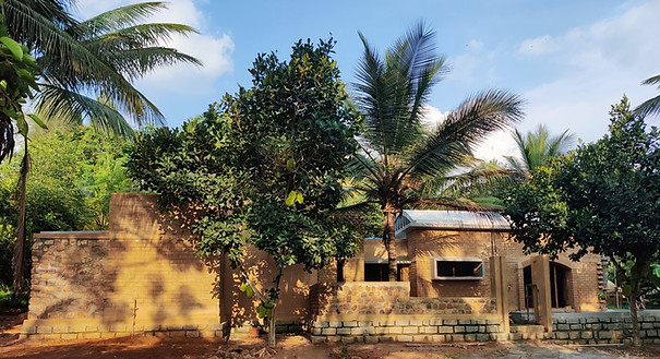 house with adobe blocks