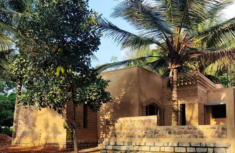 mud block contemporary home