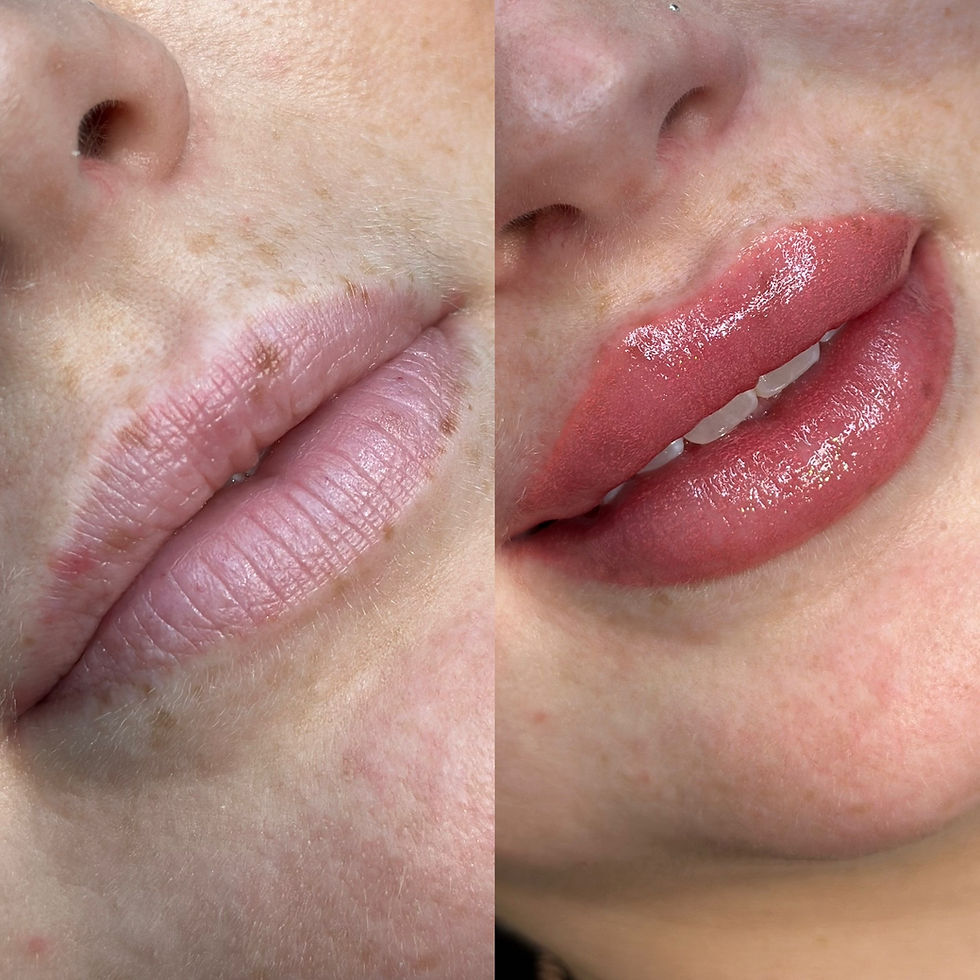 Transformative Lip Blush Tattoo by Ira Bale at Melbourne's Ira Bale Brows salon enhances natural beauty with a vibrant, long-lasting color boost.