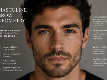 Masculine Brow Geometry: Why Men’s Brows Need Their Own Design Rules