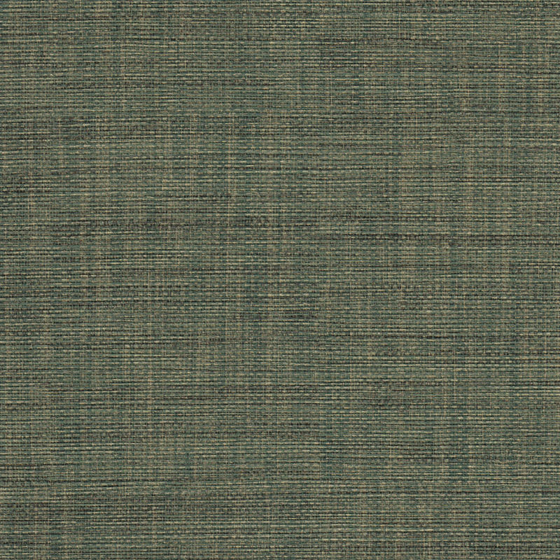 forest green detailed woven wallcovering with subtle horizontal texture