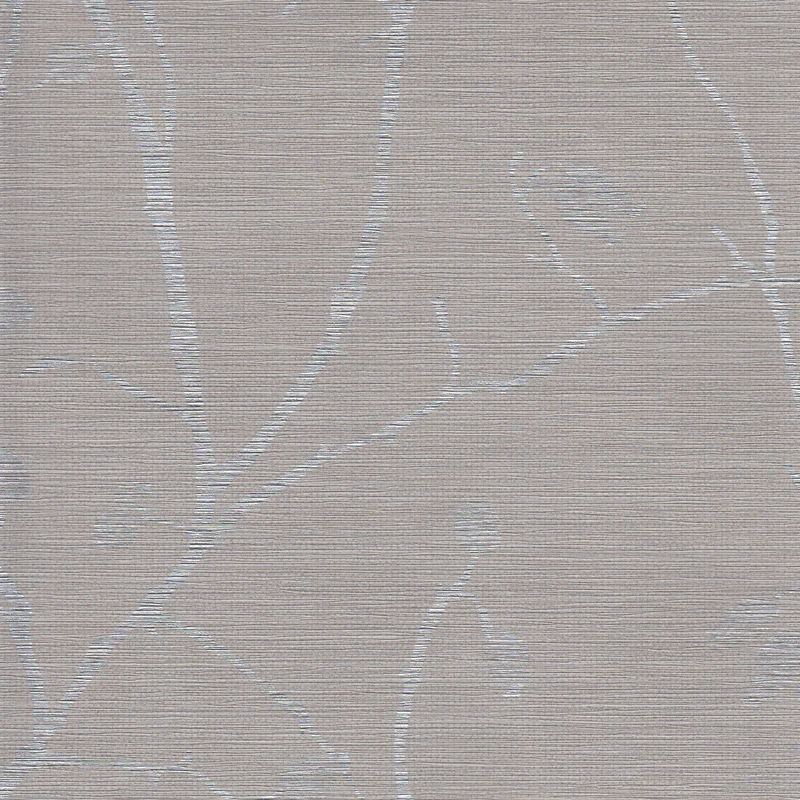 Gray branches with small leaves on a brown background.