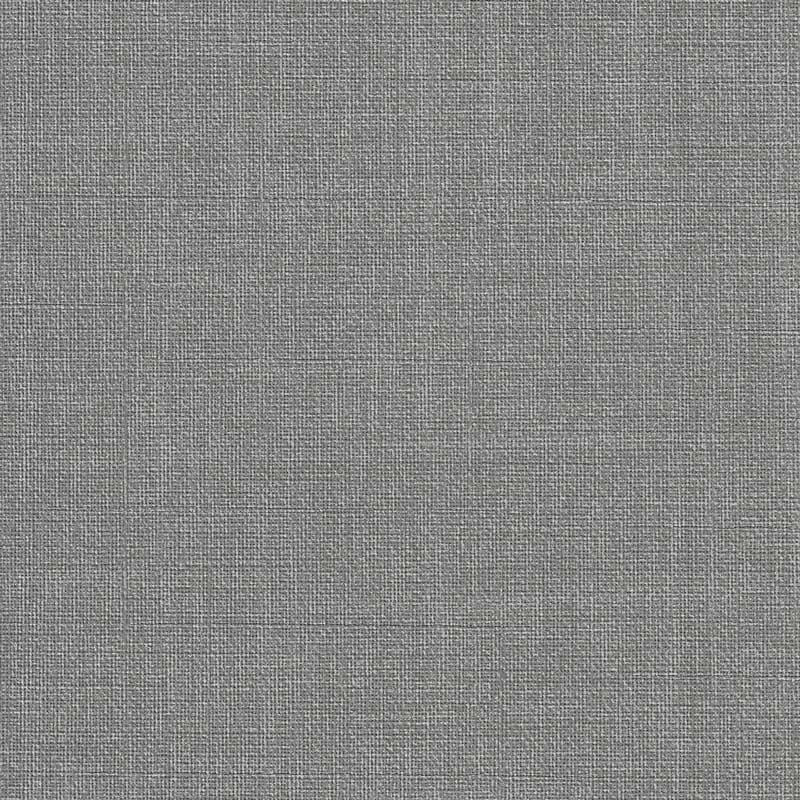 Grey woven-texture wallcovering with a linen-inspired crosshatch pattern
